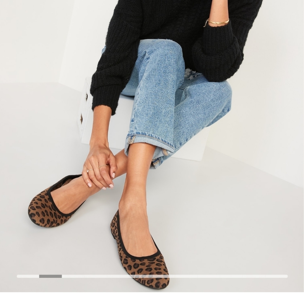 Old Navy Leopard Ballet Flats
